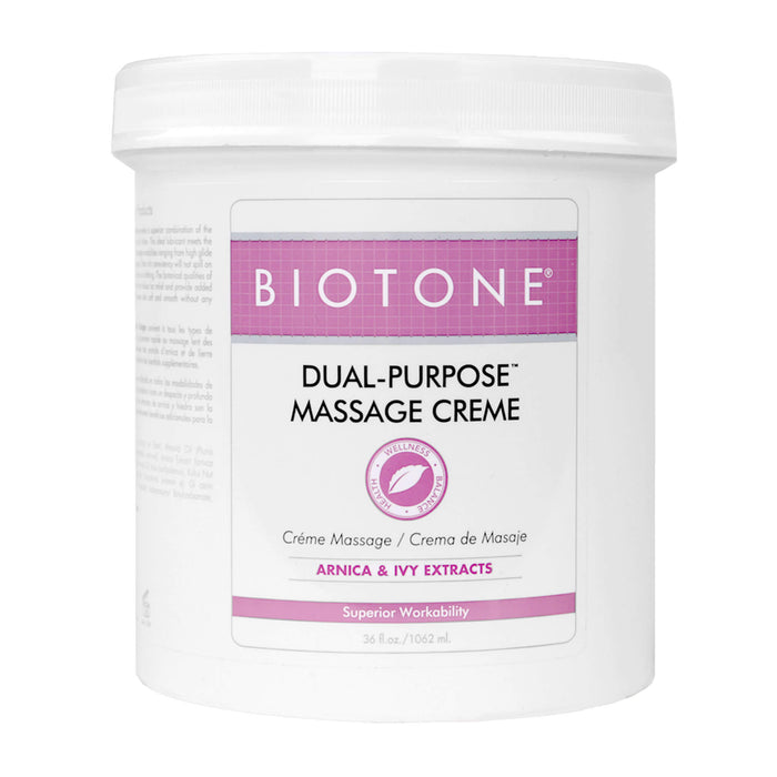 Biotone Dual Purpose Massage Cream 36oz container