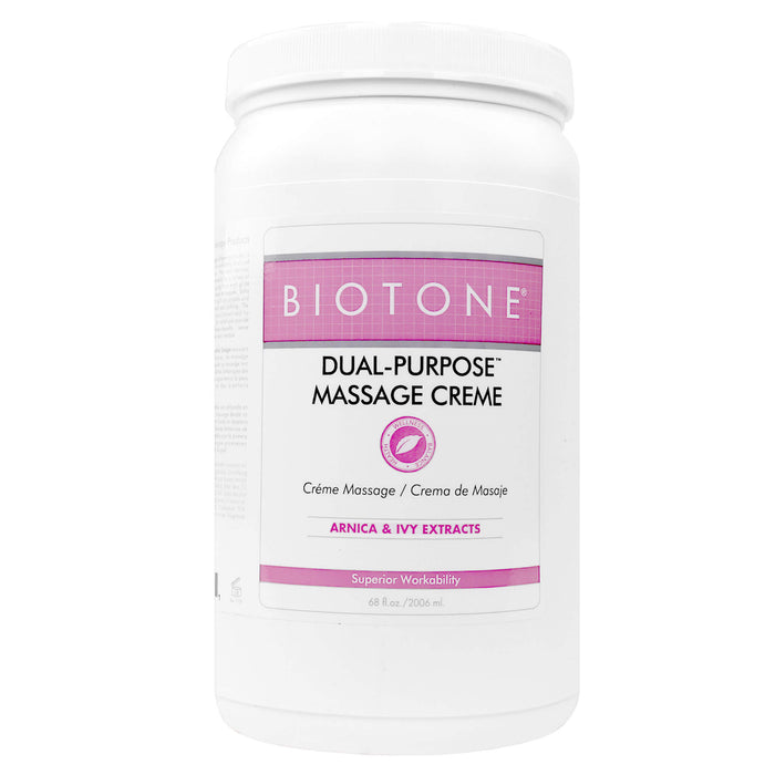 Biotone Dual Purposes Massage Cream 68oz container