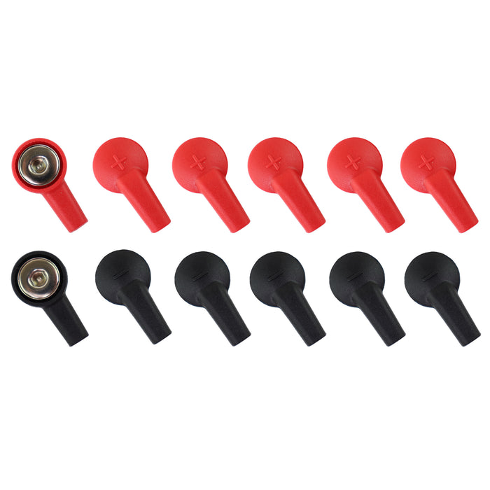 Red and black connectors 