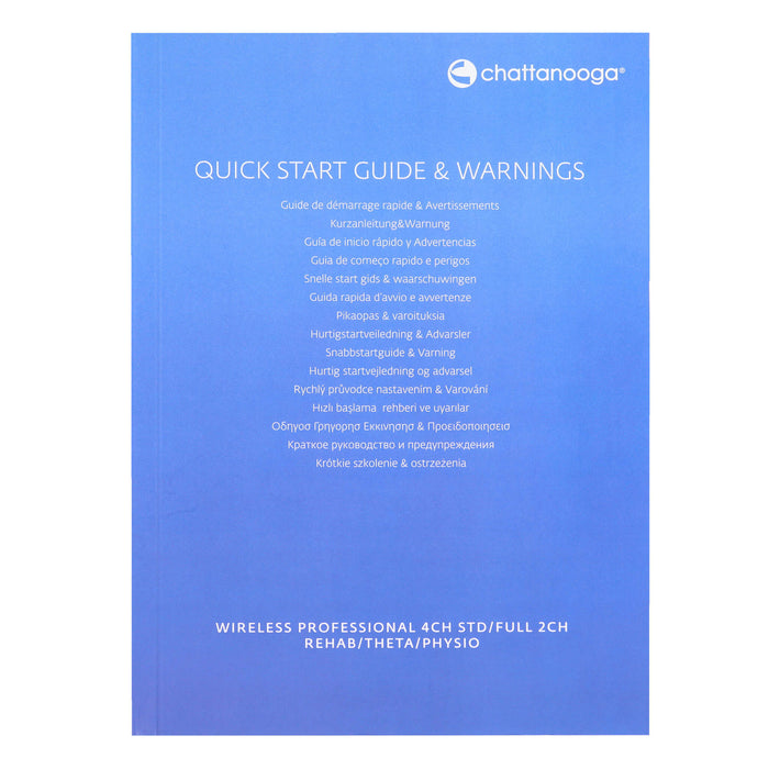 Quick start guide and warnings sheet