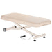 Earthlite Ellora Vista Electric Lift Flat Top Treatment Table Vanilla Creme with foot pedal