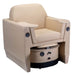 LEC Wilshire M Pedicure Chair with foot tub under the chair