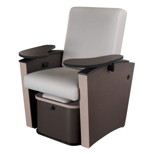 Mystia Manicure Pedicure Chair with tub under the chair