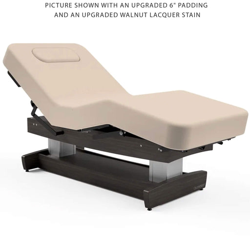 Oakworks Performalift Electric Treatment Table Salon Top, showing positions
