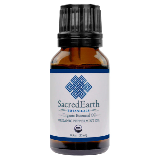 SacredEarth Organic Peppermint Essential Oil 15ml bottle