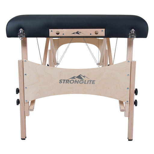 Stronglite Classic Deluxe portable massage table head end with reiki brace