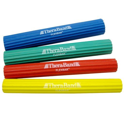 TheraBand FlexBar all available colours Yellow Red Green Blue
