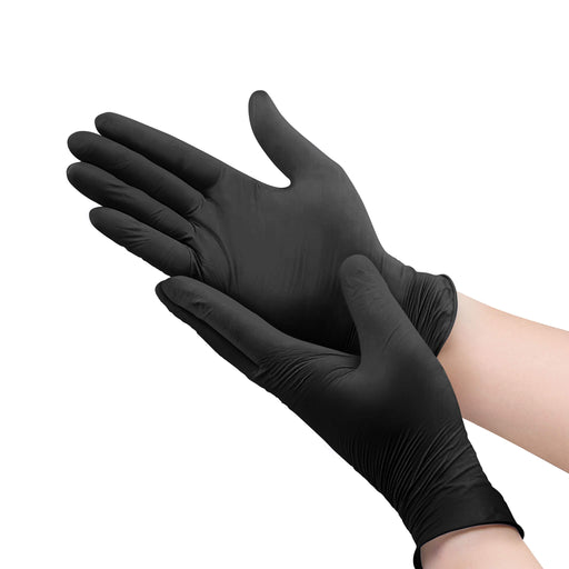 TouchFlex Black Nitrile Powder Free Examination Gloves