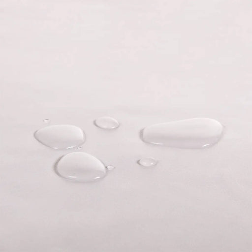 Water droplets seen on Vir-Avoid face rest cover to illustrate water proof feature