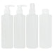8oz Bottle Variety Set of four. 2 pumps 1 spray 1 flip top