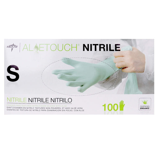 Aloetouch Nitrile Powder-free Exam Gloves Small