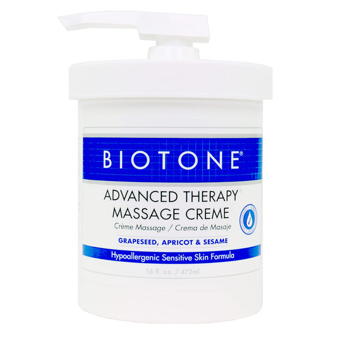 Biotone Advanced Therapy Massage Creme 16 oz jar with pump