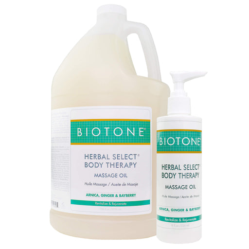 Biotone Herbal Select Body Therapy Massage Oil available sizes