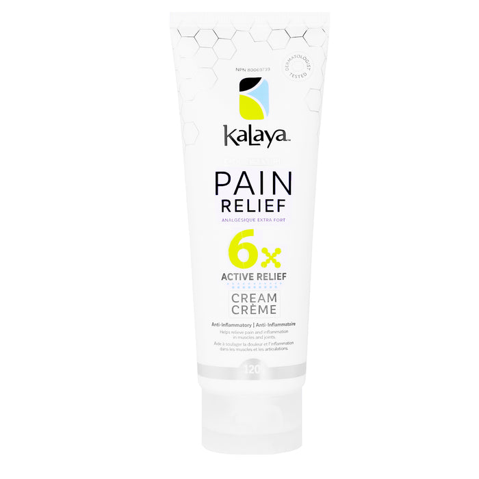Kalaya Extra Strength Pain Relief 6X Active Relief Cream 120g tube