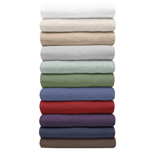 Organic Cotton Hand Towels 16" x 30" stacked all colors