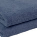 Organic Cotton Hand Towels stacked showing texture Color Ocean Blue