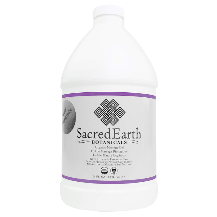 SacredEarth Certified Organic Massage Gel half Gallon
