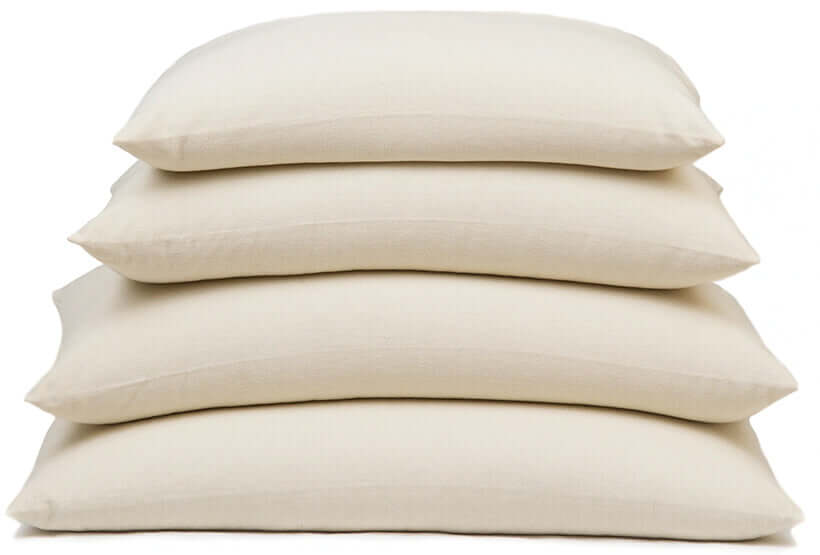 Bodybest Stack of buckwheat sleeping pillows at BodyBest