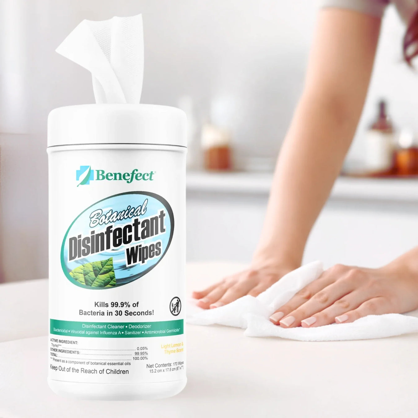 Myo-Ther cleaning supplies to maintain hygiene in a clinic, spa, or salon
