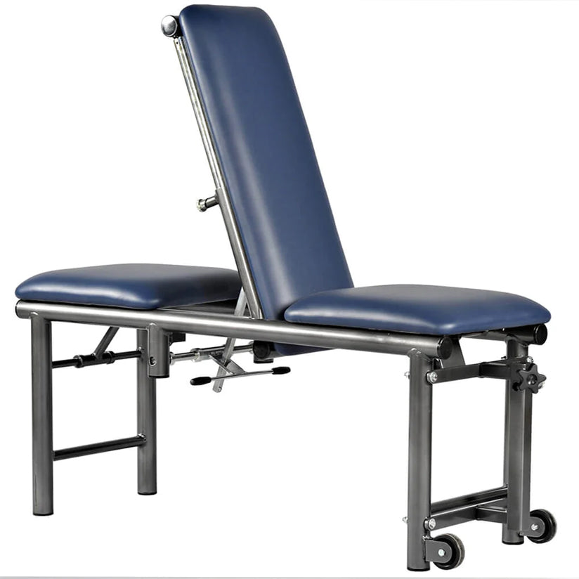 Professional physiotherapy treatment table in clinical practice setting