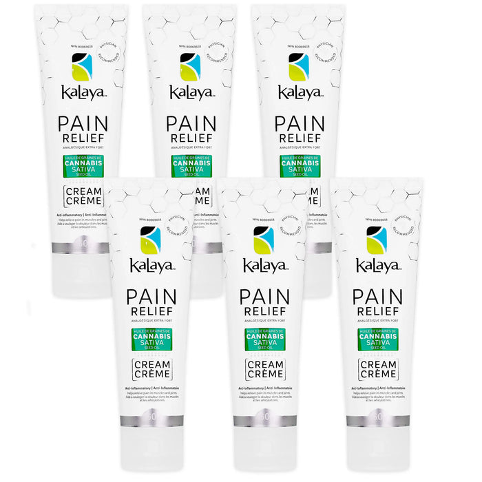 Six tubes of 60g Kalaya Pain Relief Cream 