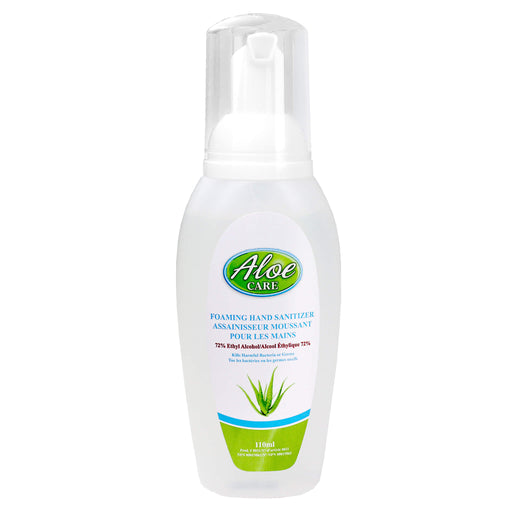 110 ml Aloe Care Foaming Alcohol Hand Sanitizer container
