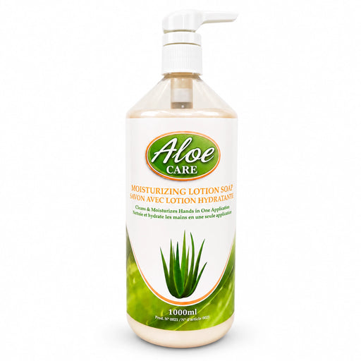 Aloe Care moisturizing hand soap and lotion 1000ml bottle for professional and clinic use