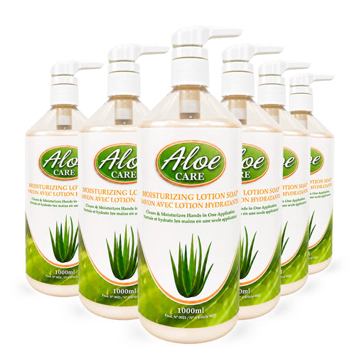 Aloe Care moisturizing hand soap and lotion 1000ml bottle x 6