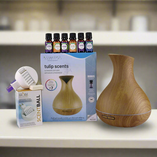 The Aromatherapy Diffuser Kit Bundle makes a great gift for colleagues and family members.