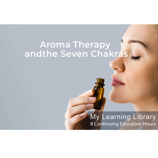 Aromatherapy Seven Chakras Online Course - smelling essential oil bottle
