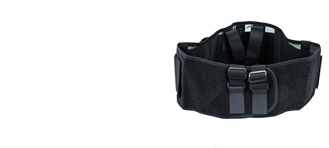Unisex back belt with suspenders 