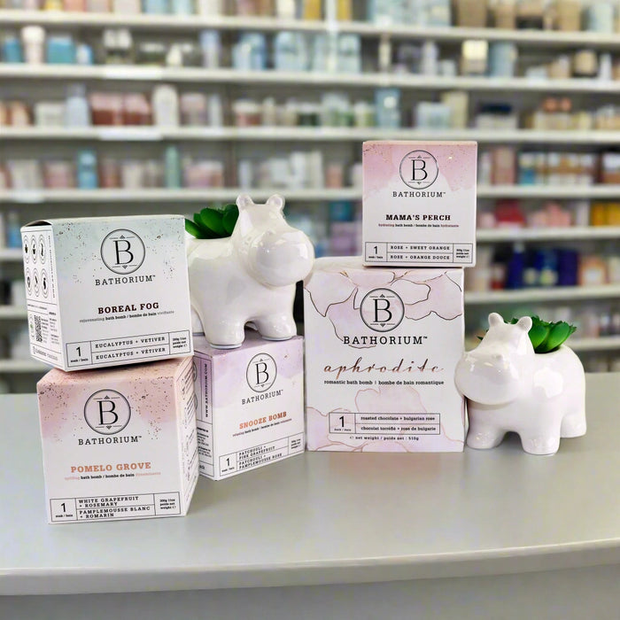 The Bathorium Bath Bomb Bundle includes five bath bombs and makes an excellent gift.