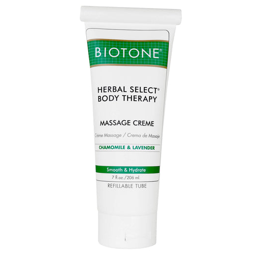 Biotone Herbal Select Body Massage Cream 7oz refillable tube