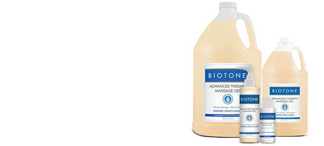 Biotone Advance Therapy Massage Gel all available sizes