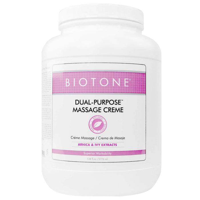 Biotone Dual Purpose Massage Cream 128oz container