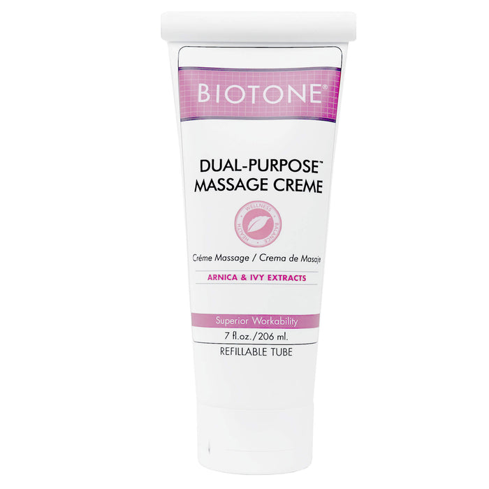 Biotone Dual Purpose Massage Cream 7oz refillable tube