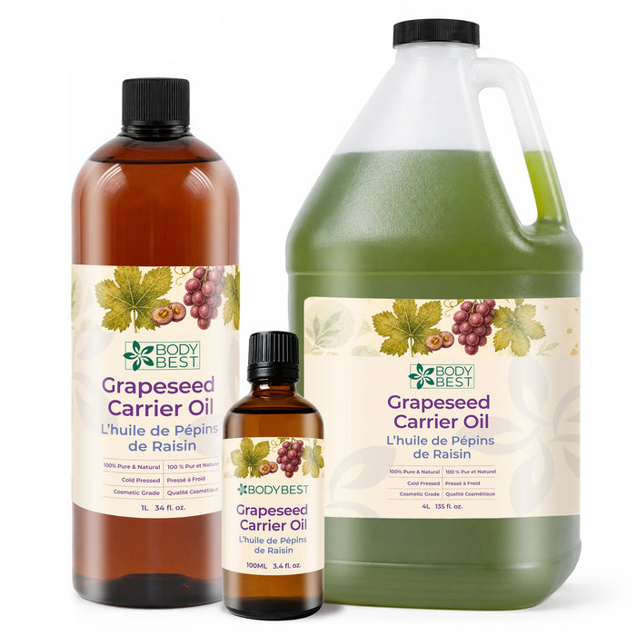 BodyBest Grapeseed carrier oil collection image, all sizes