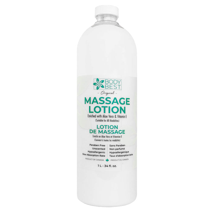 1L BodyBest Massage Lotion bottle with cap