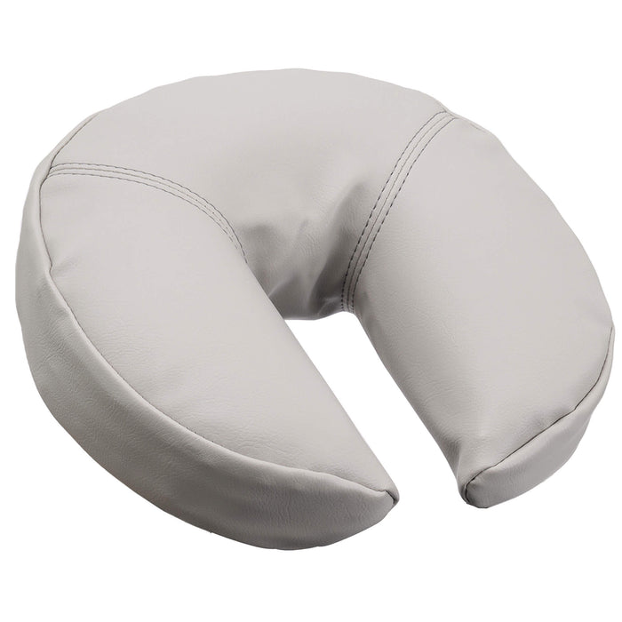 BodyBest Vinyl Face Cradle Cover Stone Grey on crescent pad