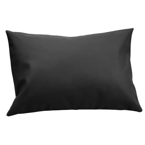 BodyBest Vinyl Pillow Protector Black front on pillow