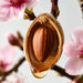 Sweet Almond nuts with almond oil drops and almond blossom for BodyBest Golden Almond Sweet carrier oil
