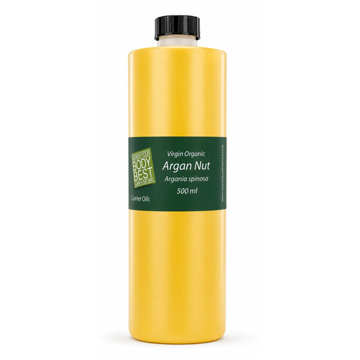 BodyBest Virgin organic again carrier oil 500ml against white background
