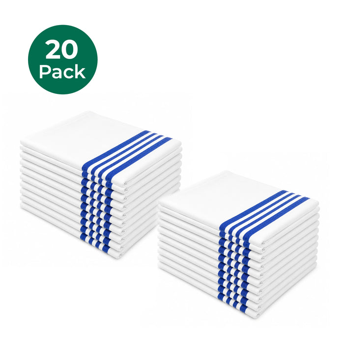 Stack of 20 Body Best Flannel Hospital Blankets Folded for Bulk Medical Use