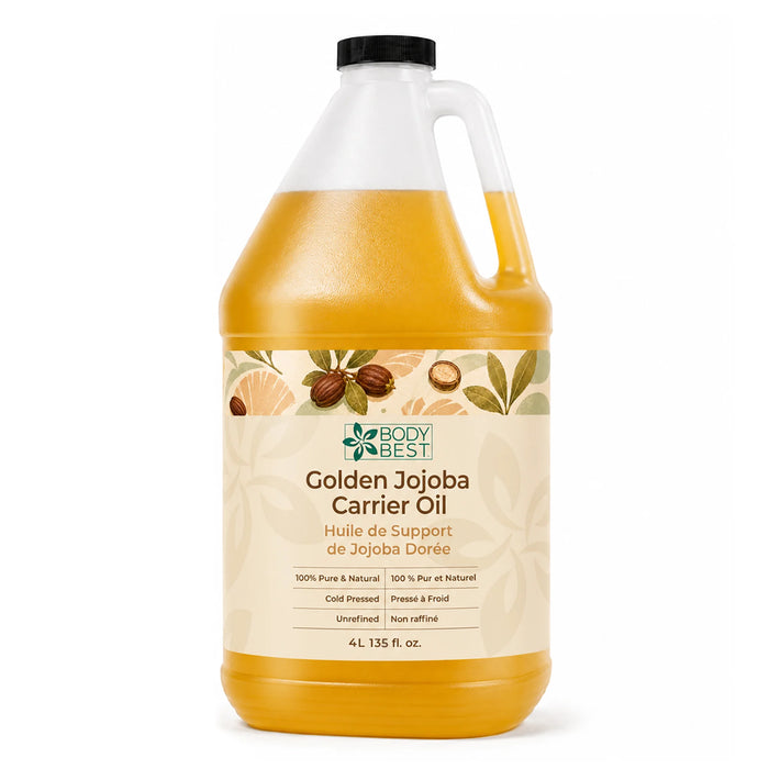Golden Jojoba Carrier Oil – Professional Massage & Skin Therapy