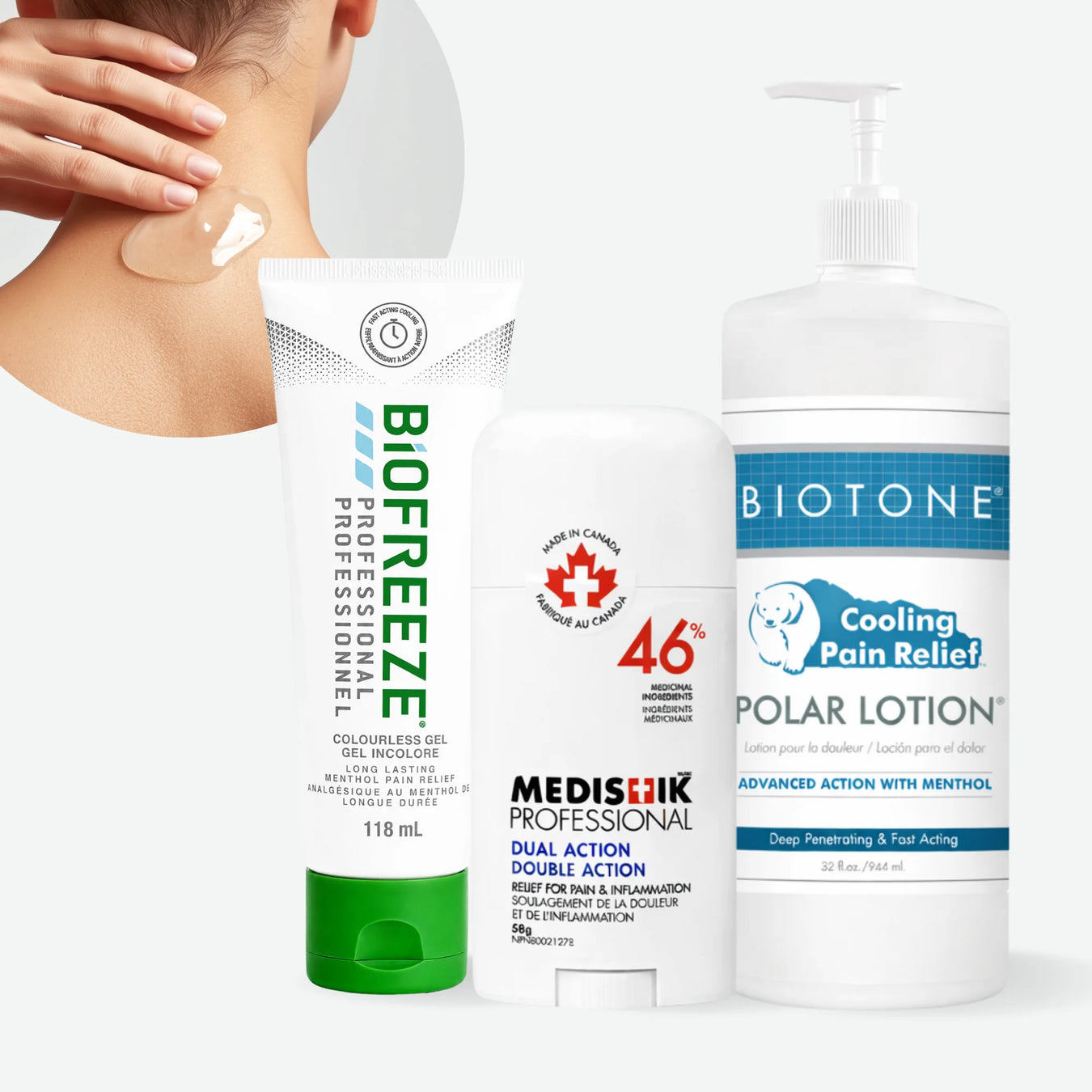 Professional topical analgesics for muscle and joint pain relief