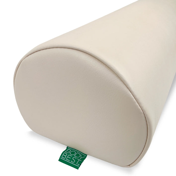BodyBest semi-round bolster in vanilla, professional-grade semi-round spa support cushion for client positioning.