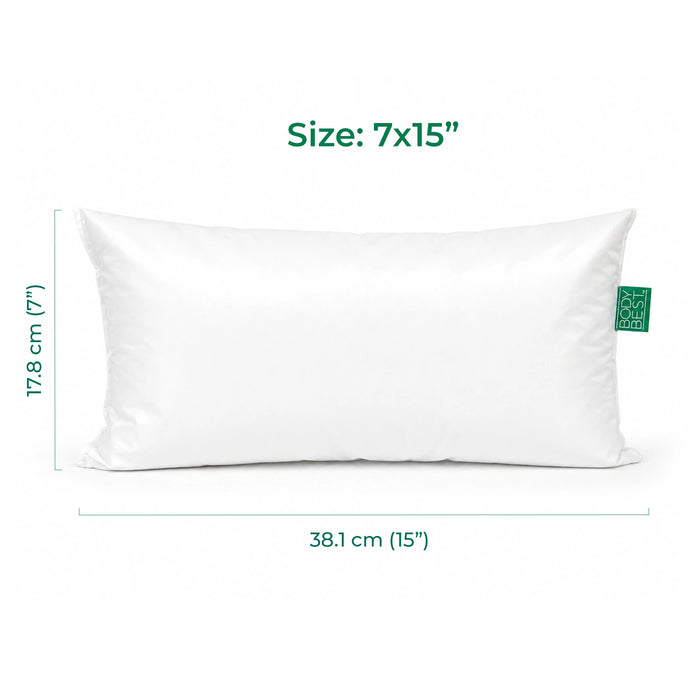 BodyBest vinyl covered pillows 7x15 inch massage support cushion dimensions