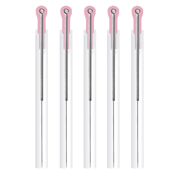 Carbo Acupuncture needles tubes 25 x 0.22 with pink tips