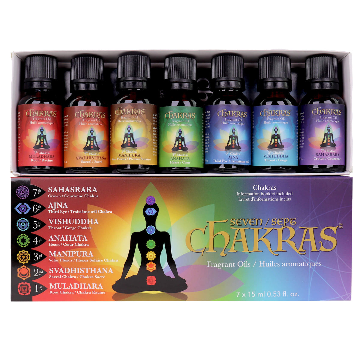 Chakra Kit - Artisan Aromatics Chakra Oil Kit - All 7 Chakra Oils