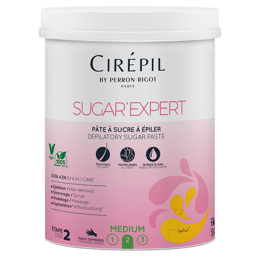 Cirepril Sugar Expert Depilatory Wax Paste Medium 1 kg jar